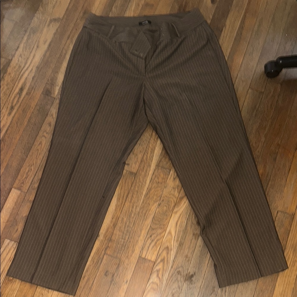 Brown Pinstripe Women’s Pants